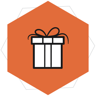 gifts and cake icon